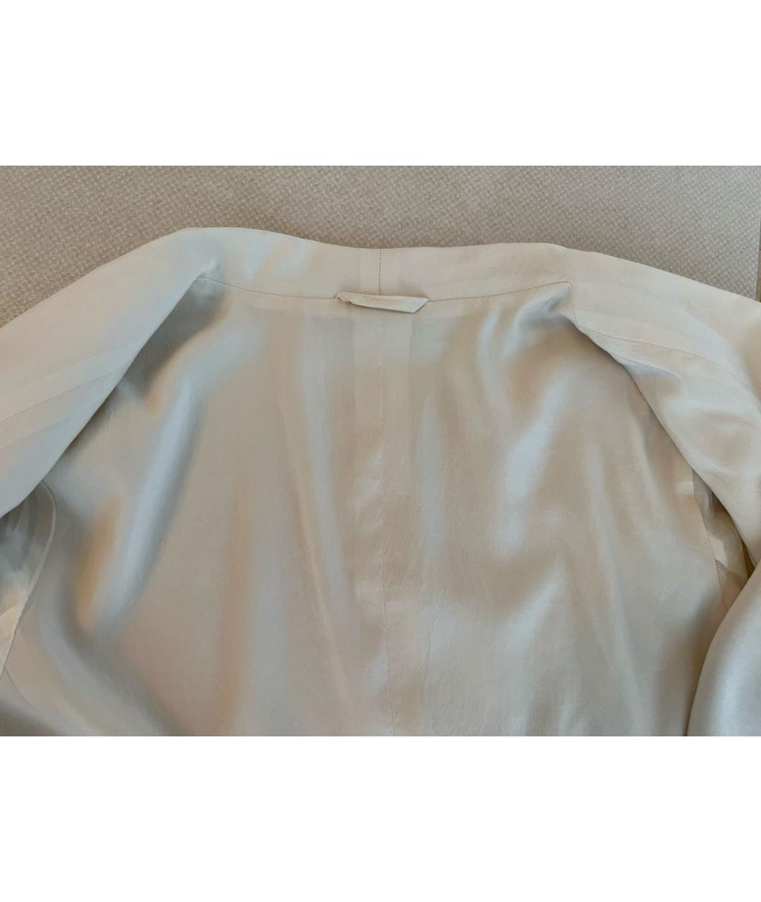 BRUNELLO CUCINELLI Белый шелковый жакет/пиджак, фото 3