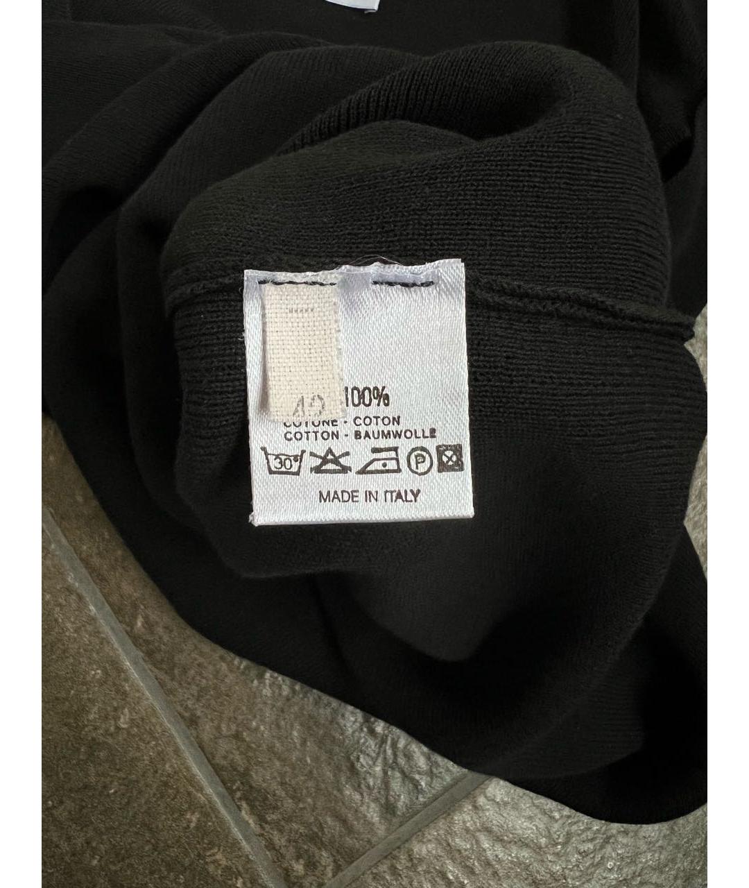 GIANFRANCO FERRE Черный хлопковый джемпер / свитер, фото 5