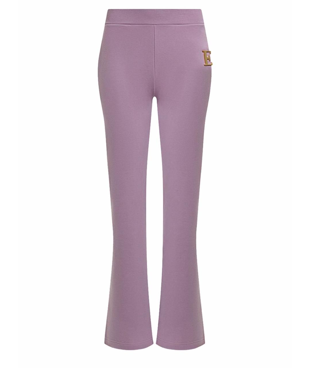 ESCADA Фиолетовые хлопковые прямые брюки, фото 1