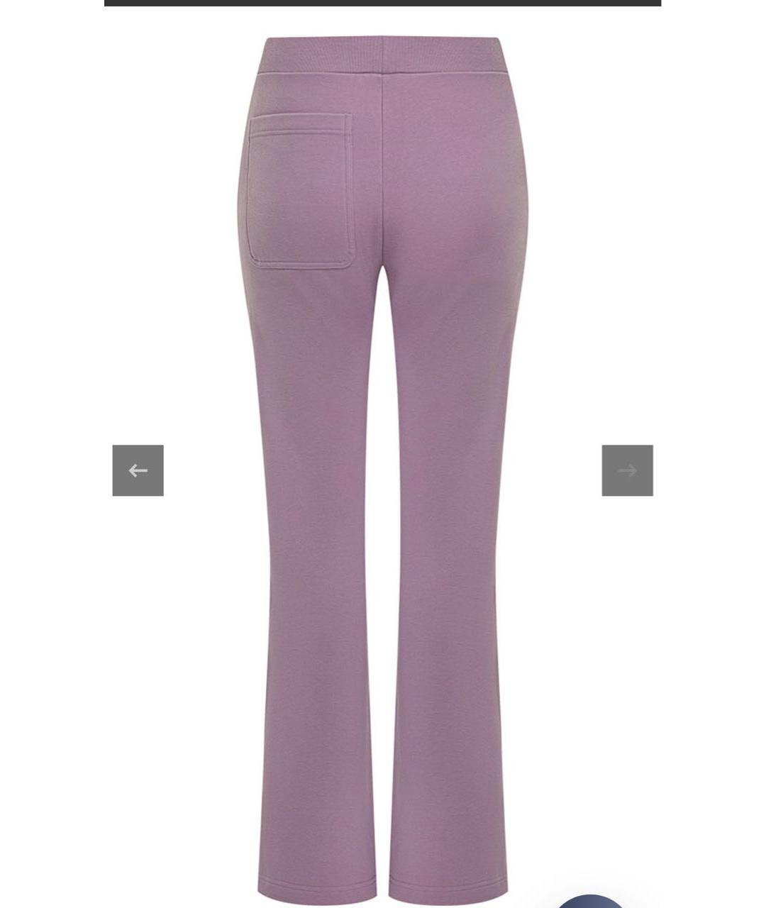 ESCADA Фиолетовые хлопковые прямые брюки, фото 2