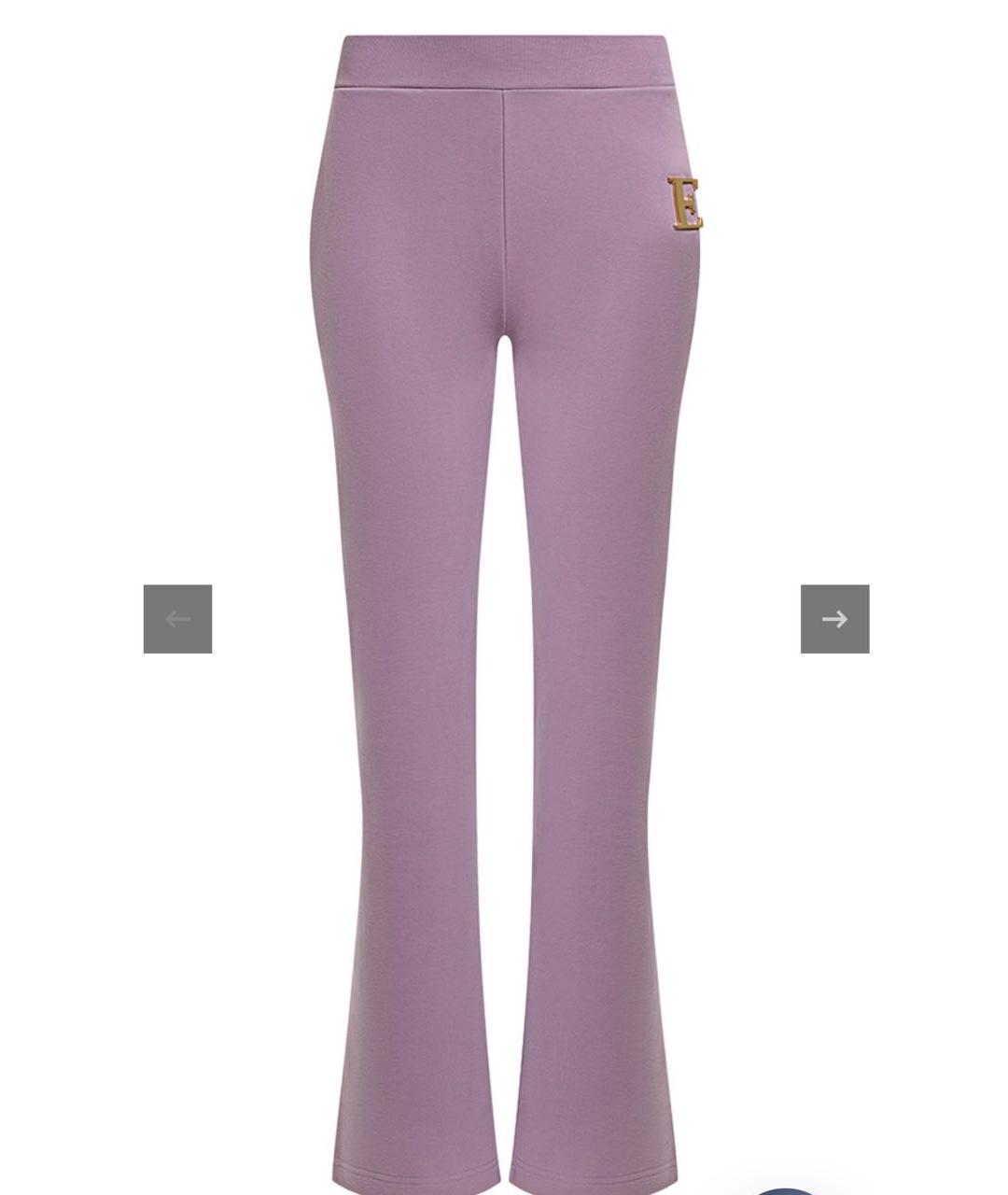 ESCADA Фиолетовые хлопковые прямые брюки, фото 5