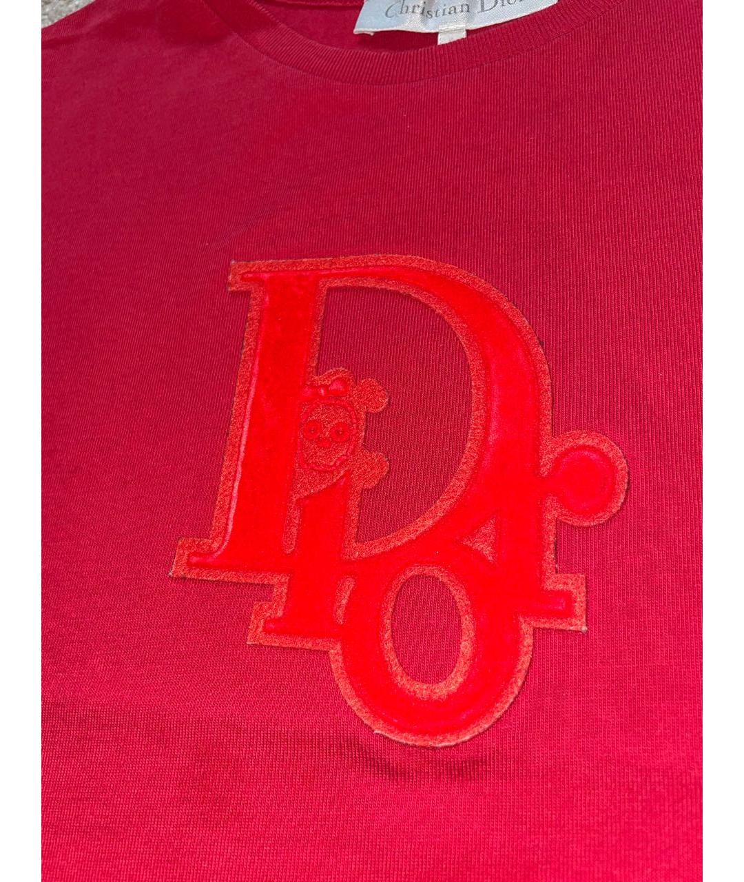 BABY DIOR Красный хлопковый детская футболка / топ, фото 3
