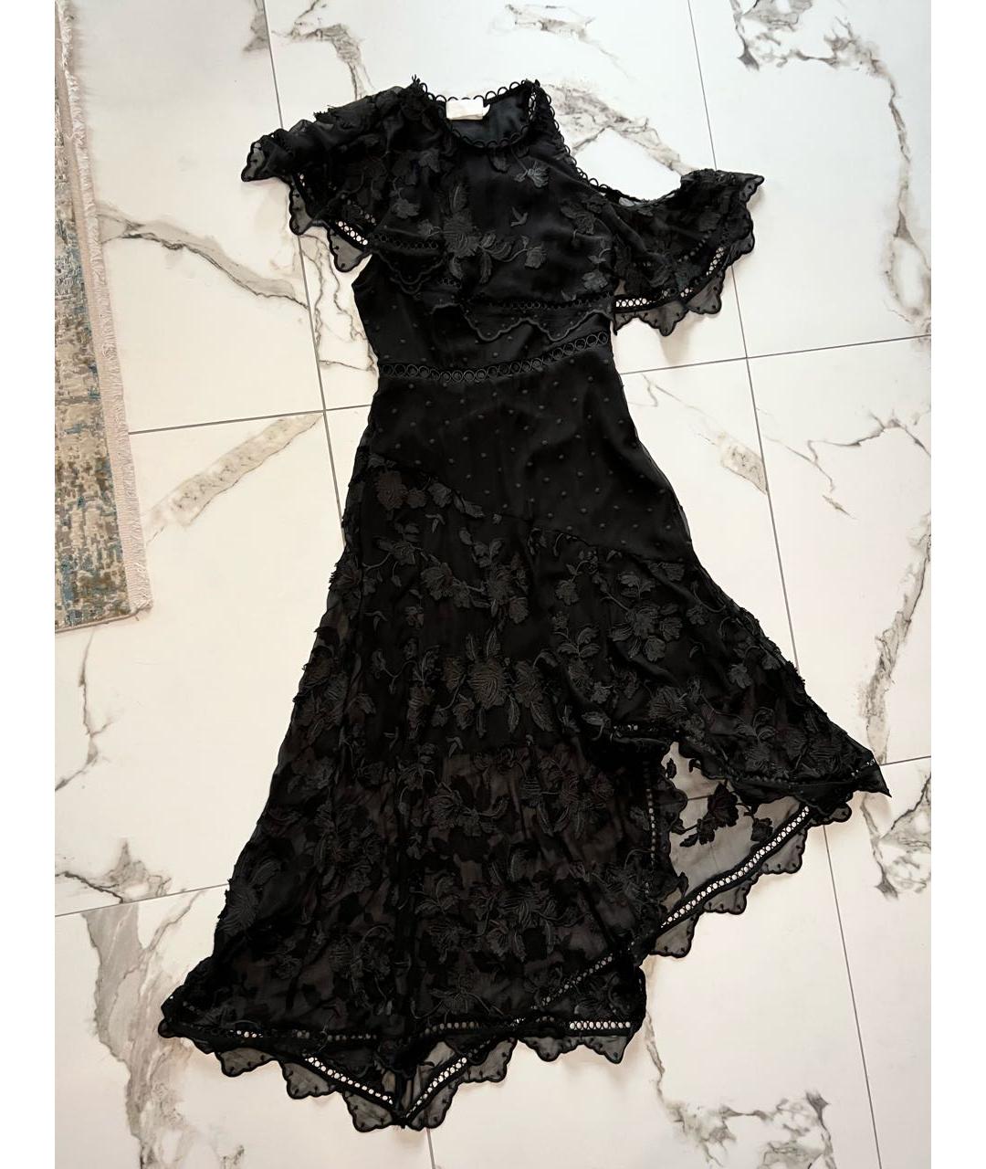 ZIMMERMANN Черное шелковое вечернее платье, фото 4