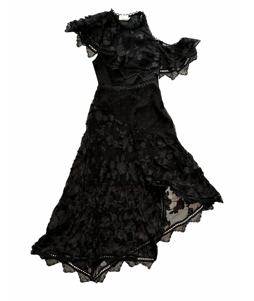ZIMMERMANN Черное шелковое вечернее платье, фото 1