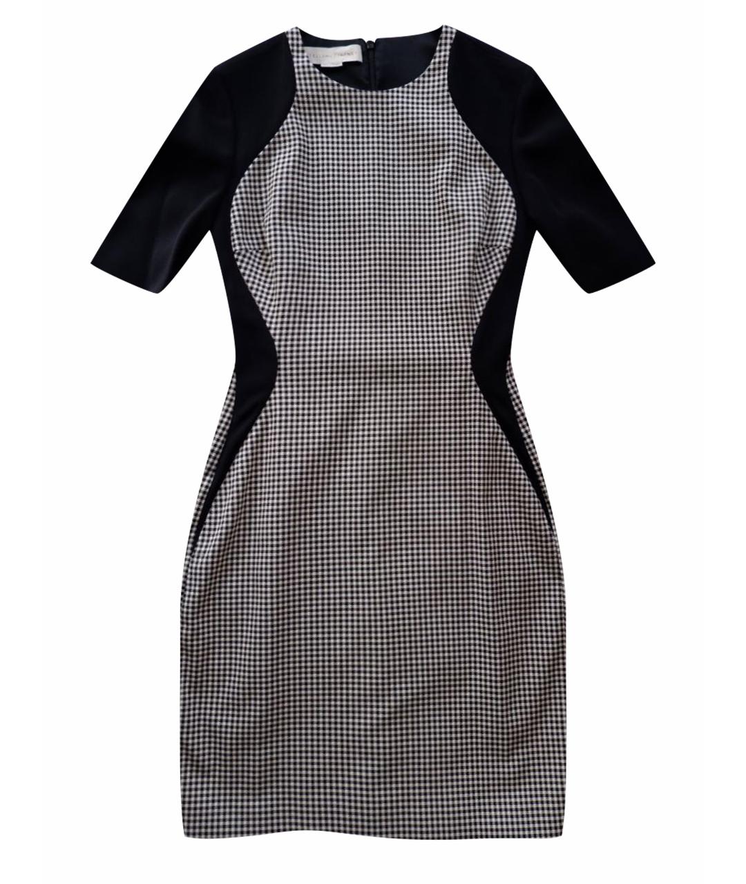 STELLA MCCARTNEY Черное хлопко-эластановое повседневное платье, фото 1