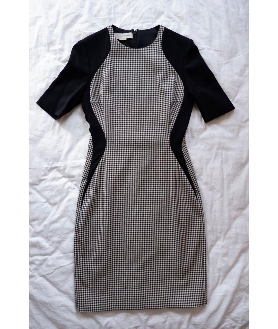 STELLA MCCARTNEY Черное хлопко-эластановое повседневное платье, фото 5