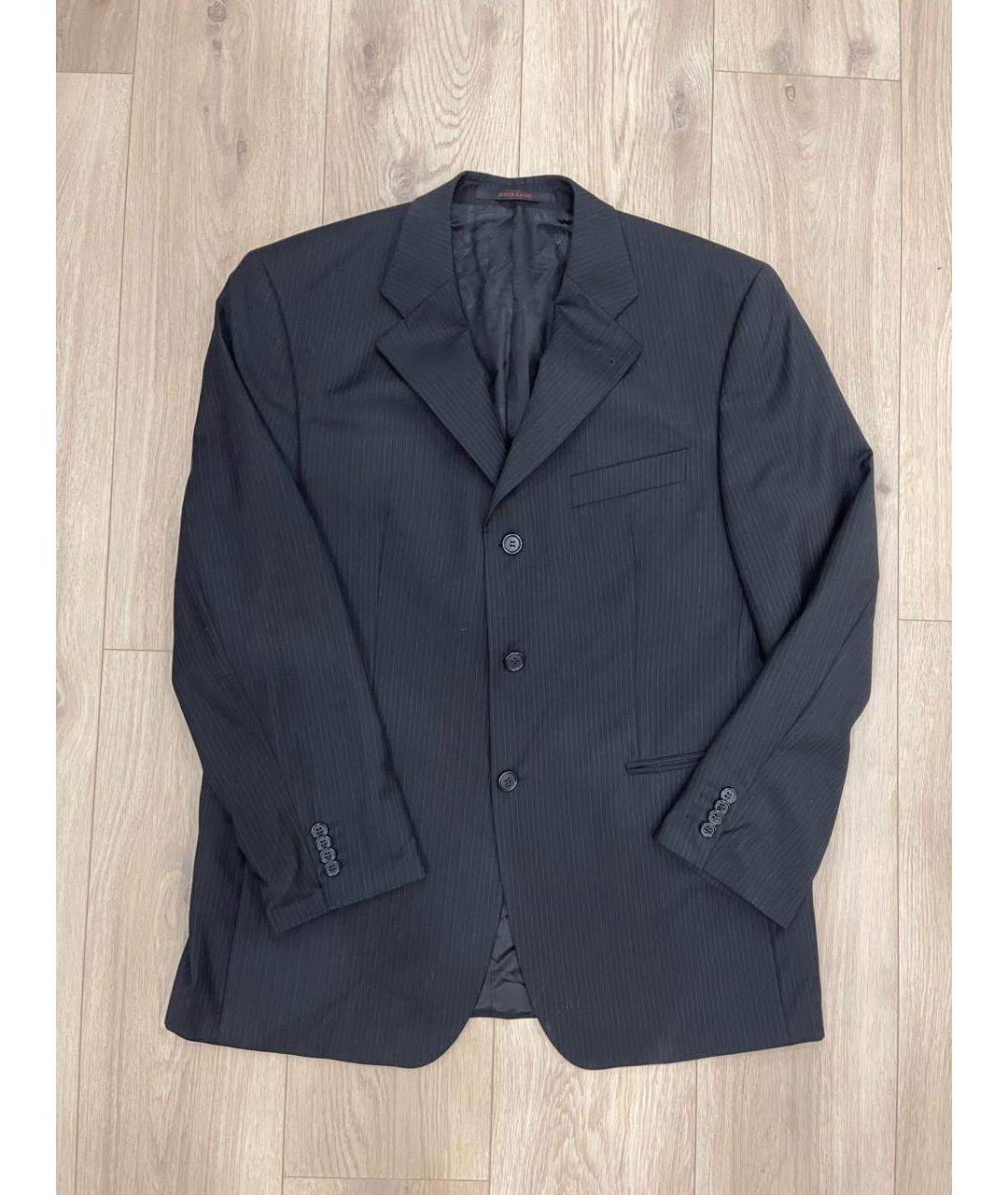 PIERRE CARDIN VINTAGE Черный шерстяной пиджак, фото 8