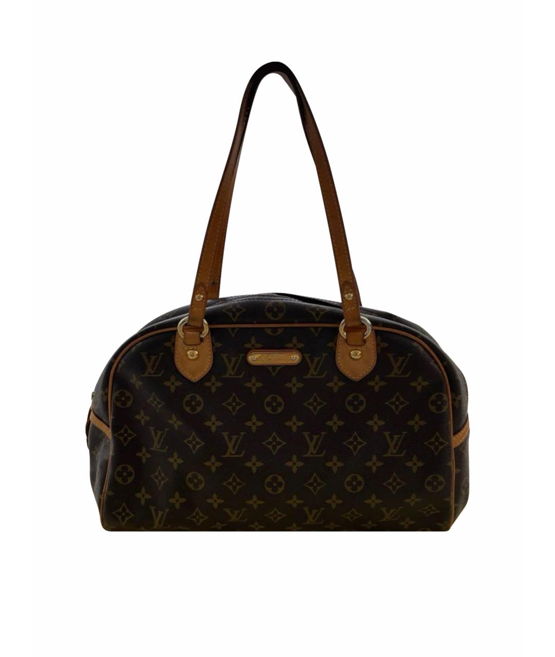 LOUIS VUITTON Коричневая сумка тоут из искусственной кожи, фото 1