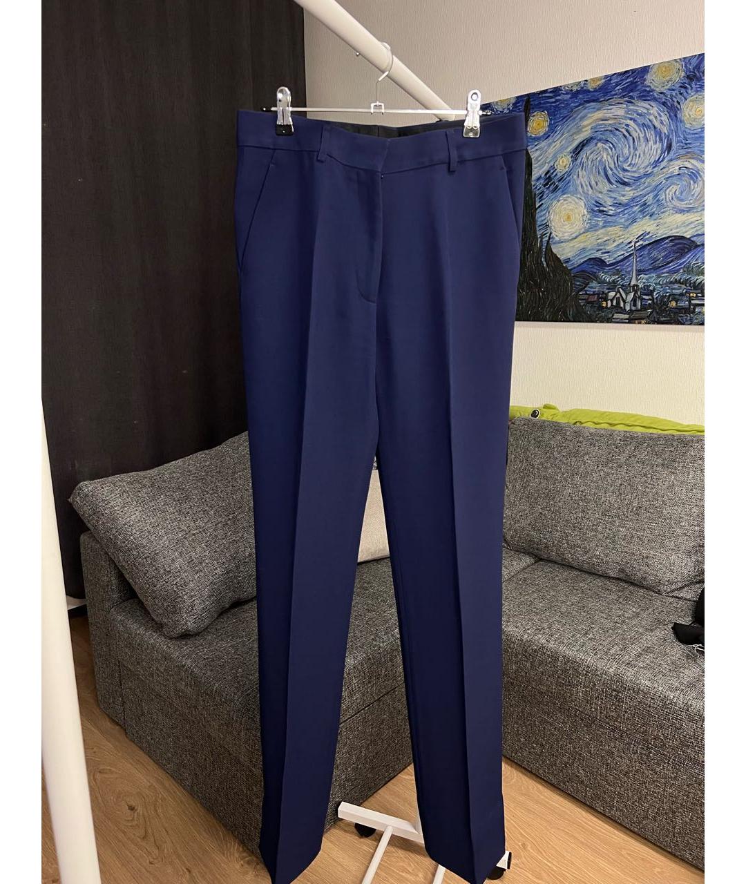 HAIDER ACKERMANN Темно-синие прямые брюки, фото 4