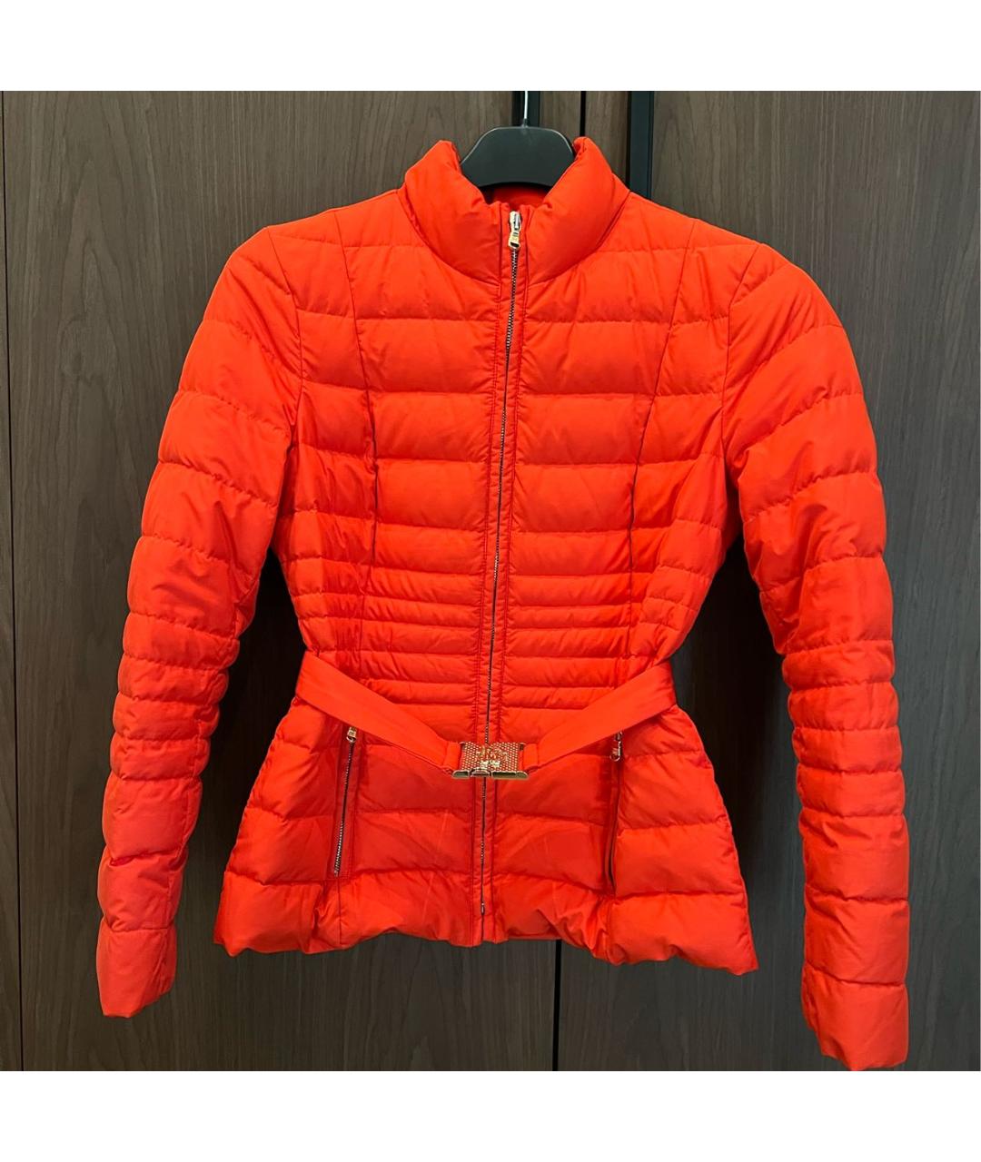 ROBERTO CAVALLI Оранжевая полиэстеровая куртка, фото 7