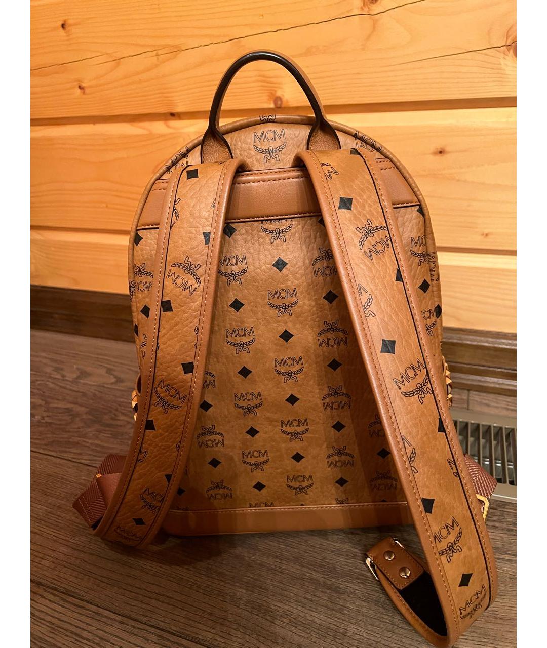 Brown mcm best sale