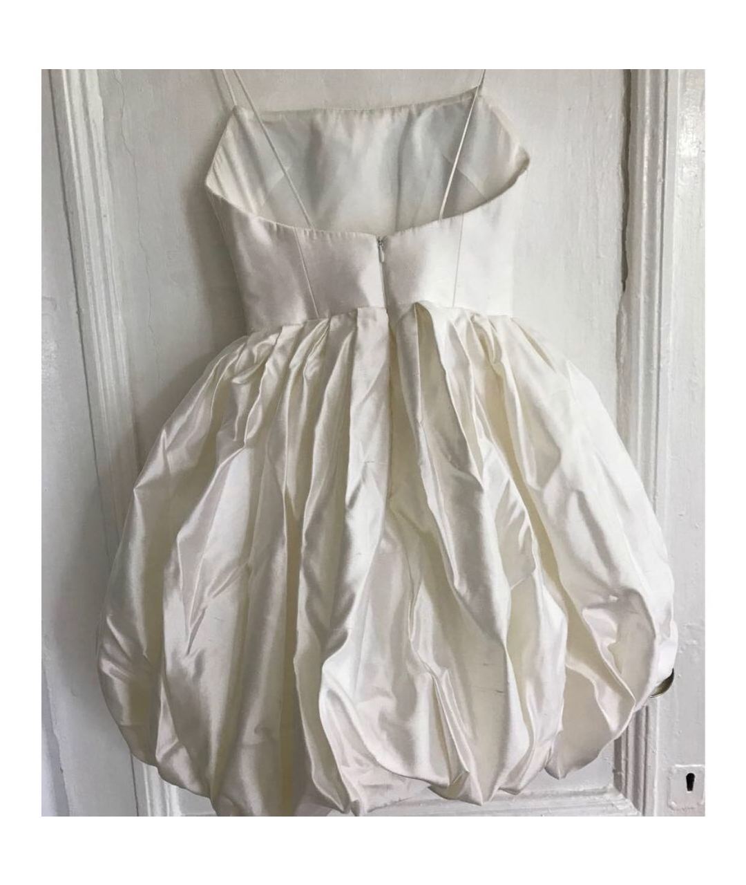 RASARIO Белое шелковое коктейльное платье, фото 3