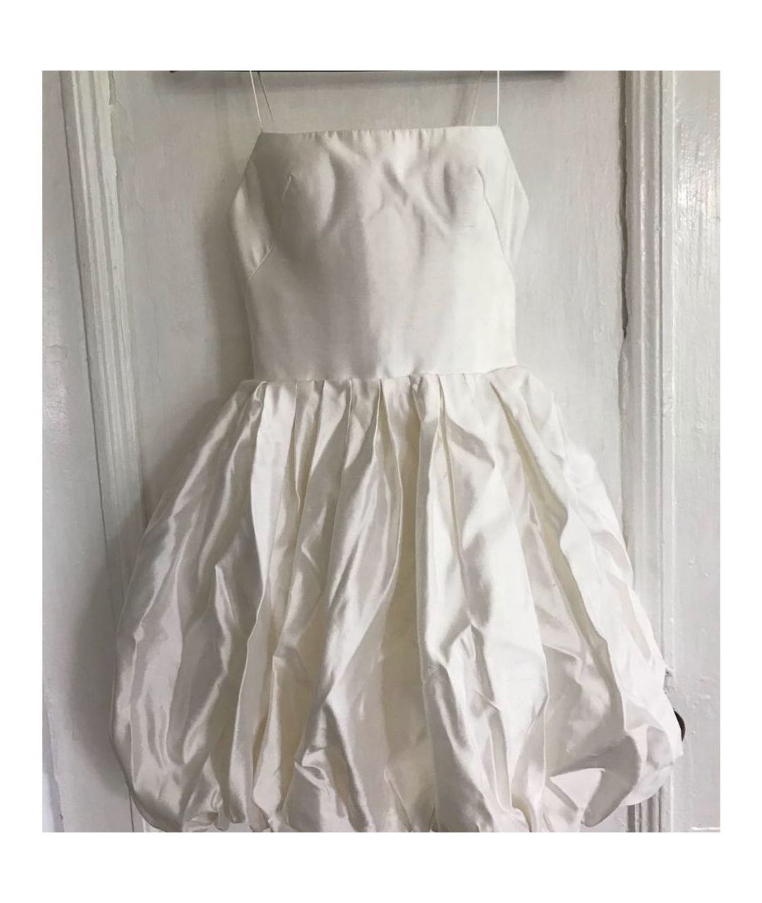RASARIO Белое шелковое коктейльное платье, фото 6