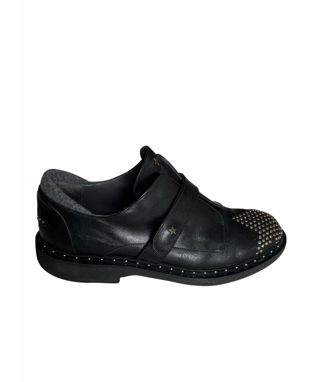 LORENA ANTONIAZZI Черные кожаные ботинки, фото 1