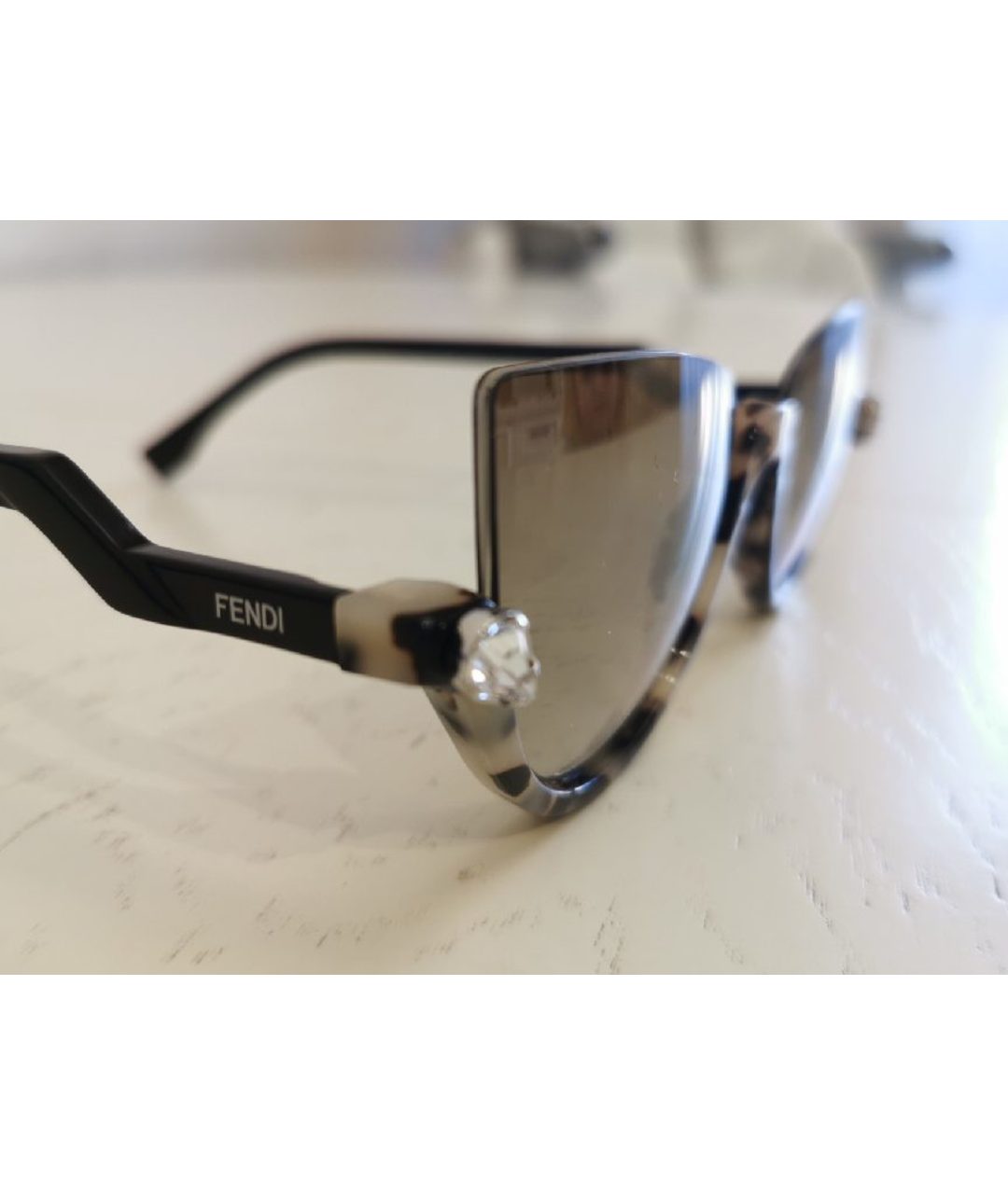 FENDI Пластиковые солнцезащитные очки, фото 3