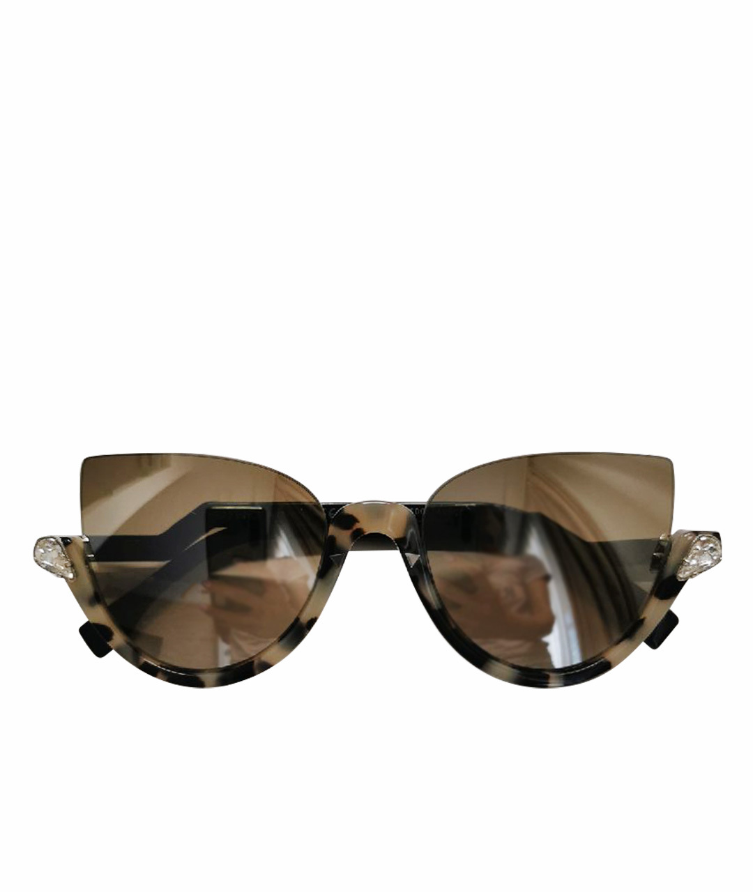 FENDI Пластиковые солнцезащитные очки, фото 1