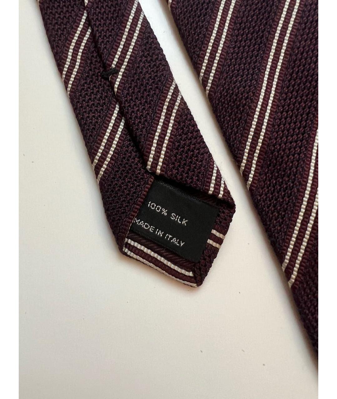TOM FORD Бордовый шелковый галстук, фото 2
