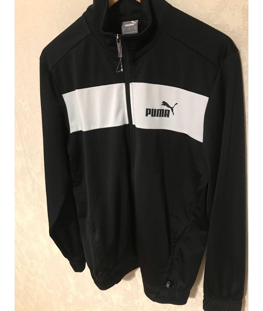 PUMA Черная полиэстеровая спортивная куртка, фото 5