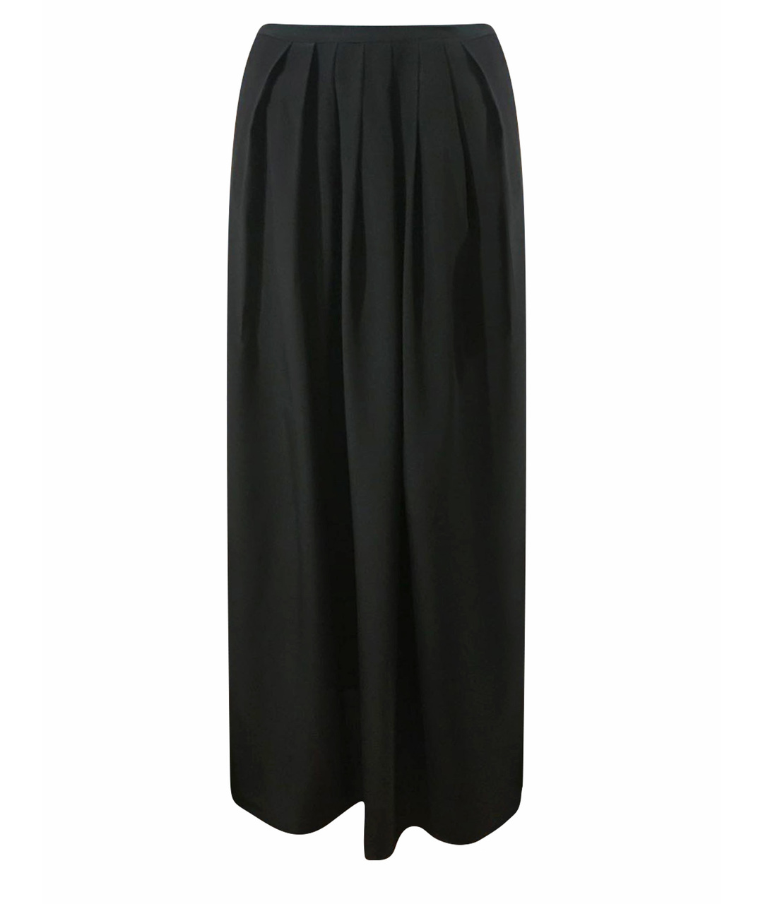 STEFANEL Черная шелковая юбка макси, фото 1