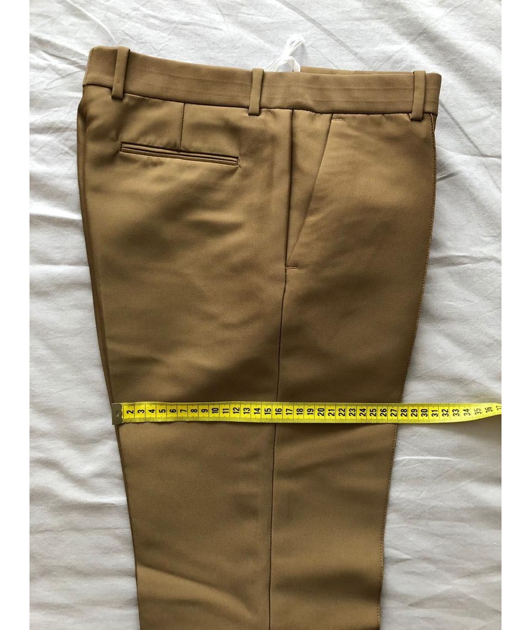 CELINE PRE-OWNED Коричневые полиамидовые прямые брюки, фото 7