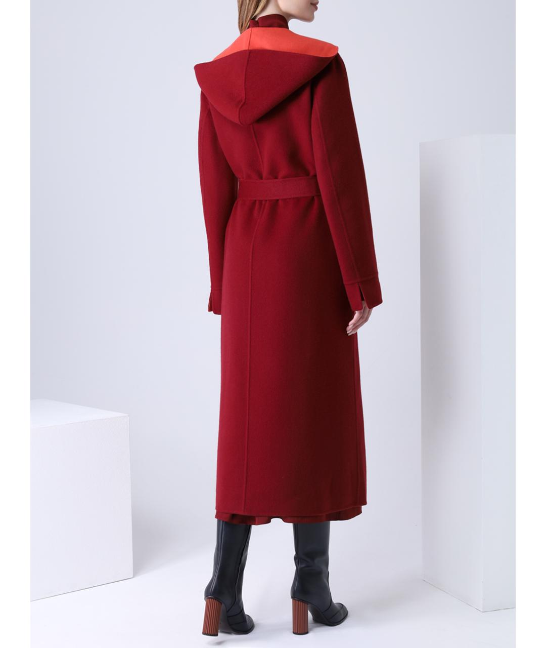LORO PIANA Бордовое пальто, фото 3