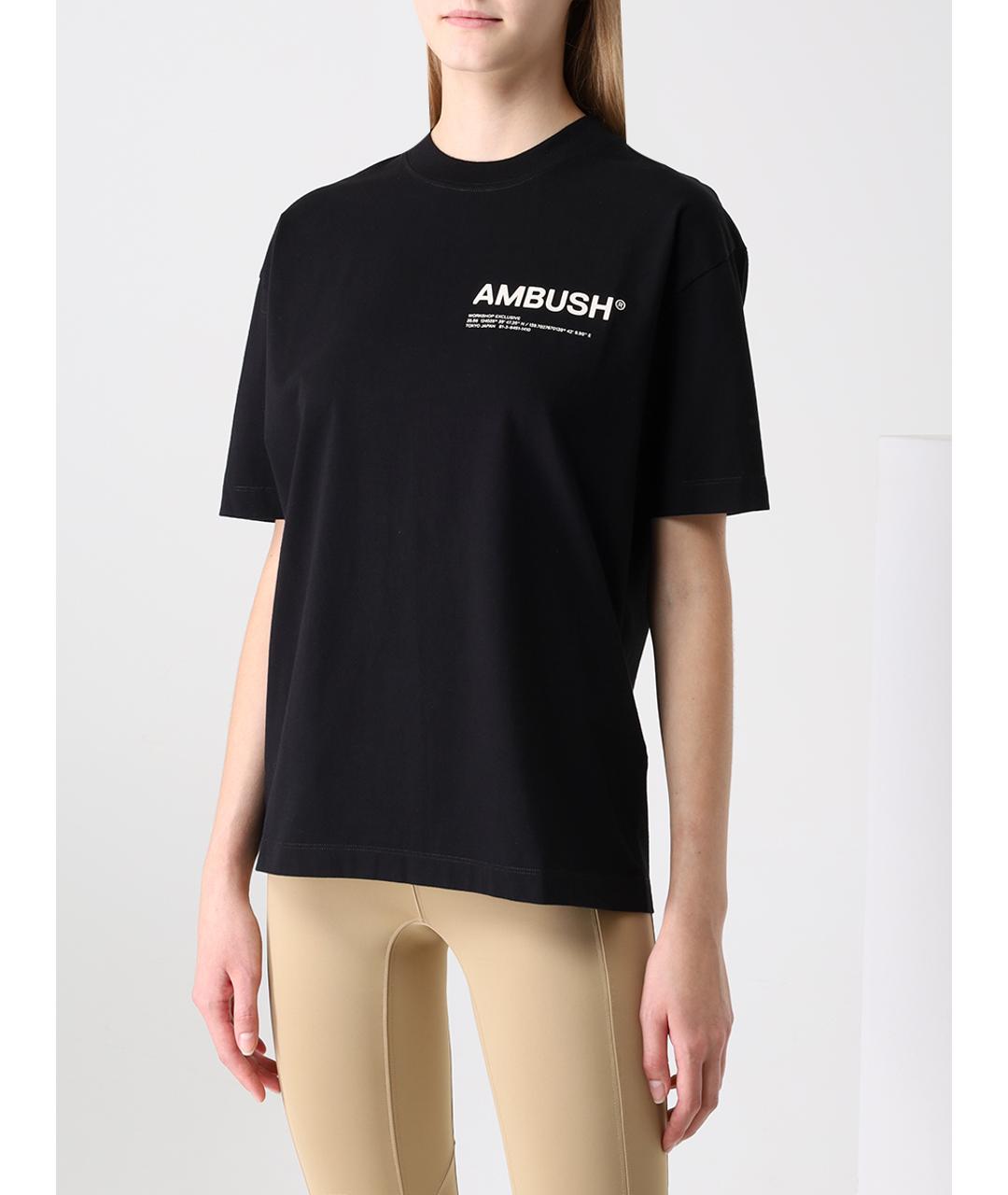 AMBUSH Черная футболка, фото 4