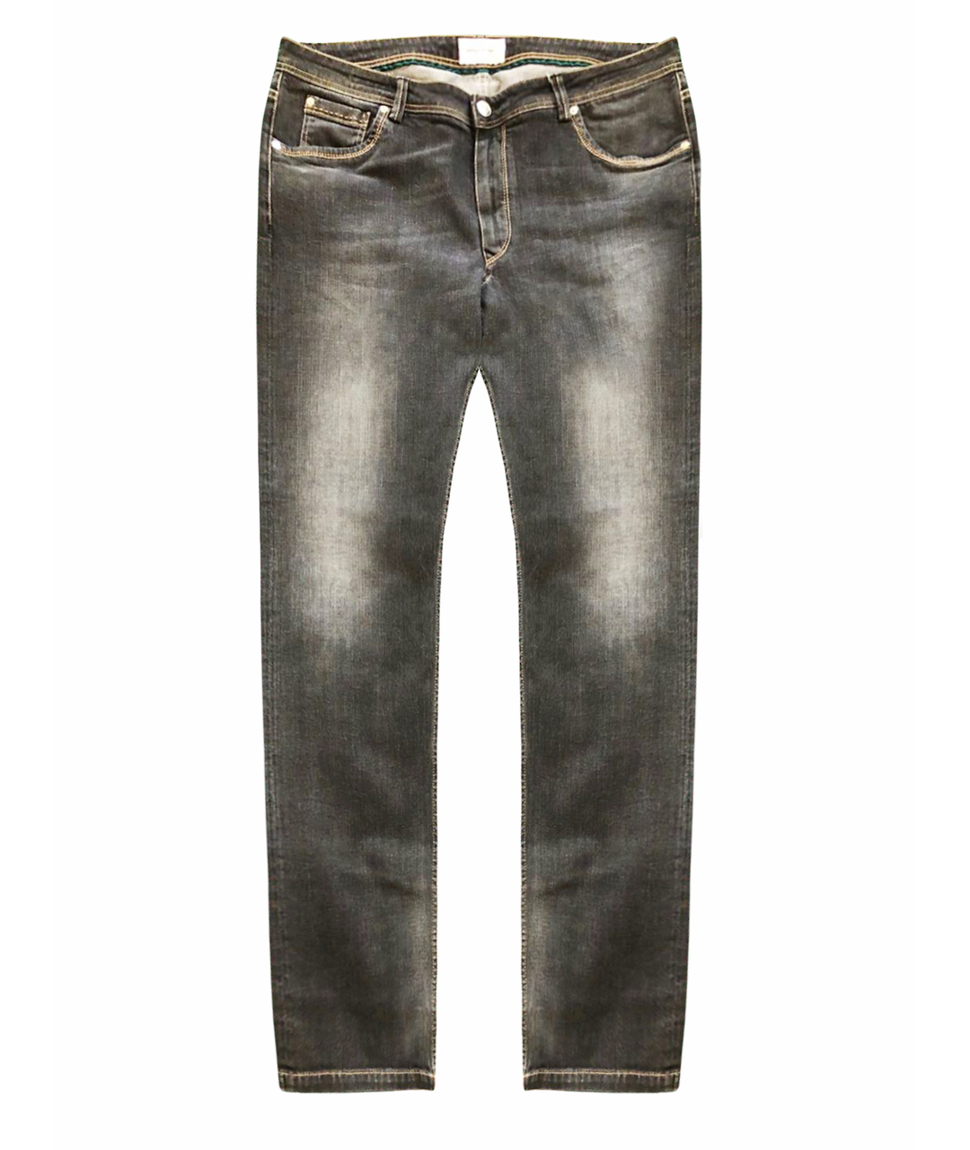 BILANCIONI Черные прямые джинсы, фото 1