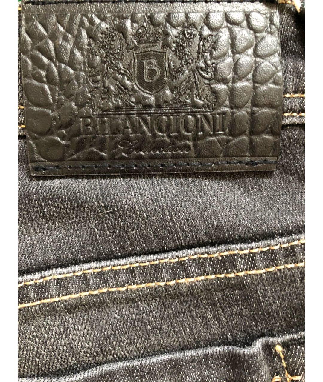 BILANCIONI Черные прямые джинсы, фото 3