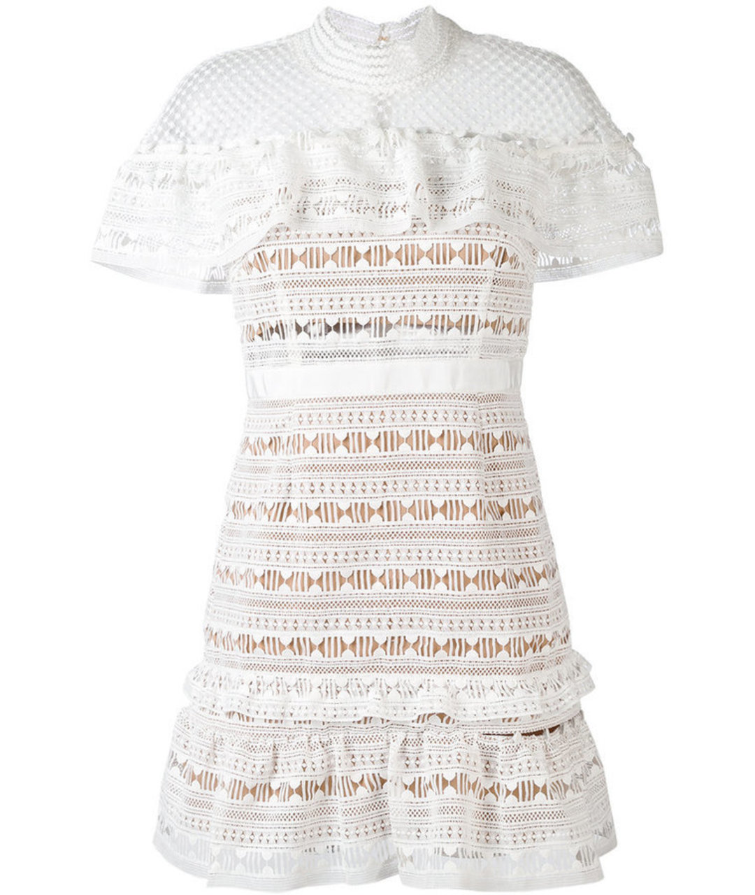 SELF-PORTRAIT Белое полиэстеровое вечернее платье, фото 1