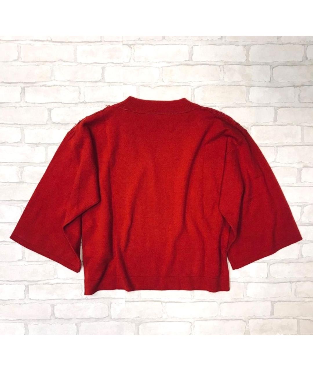 ERMANNO ERMANNO Красный хлопковый джемпер / свитер, фото 2
