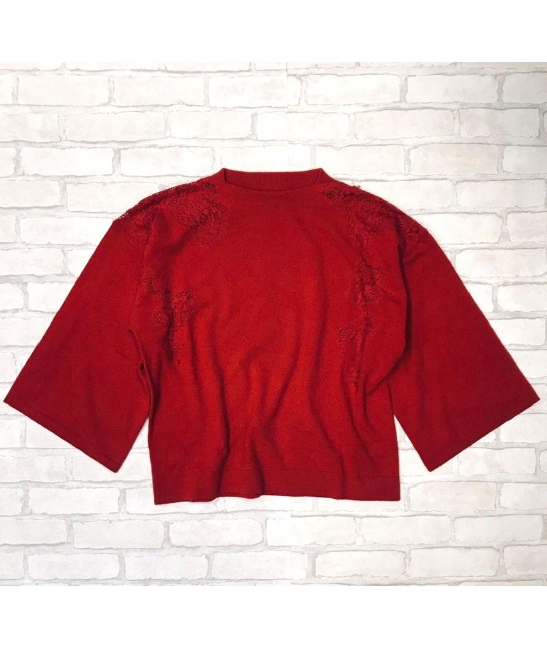 ERMANNO ERMANNO Красный хлопковый джемпер / свитер, фото 7