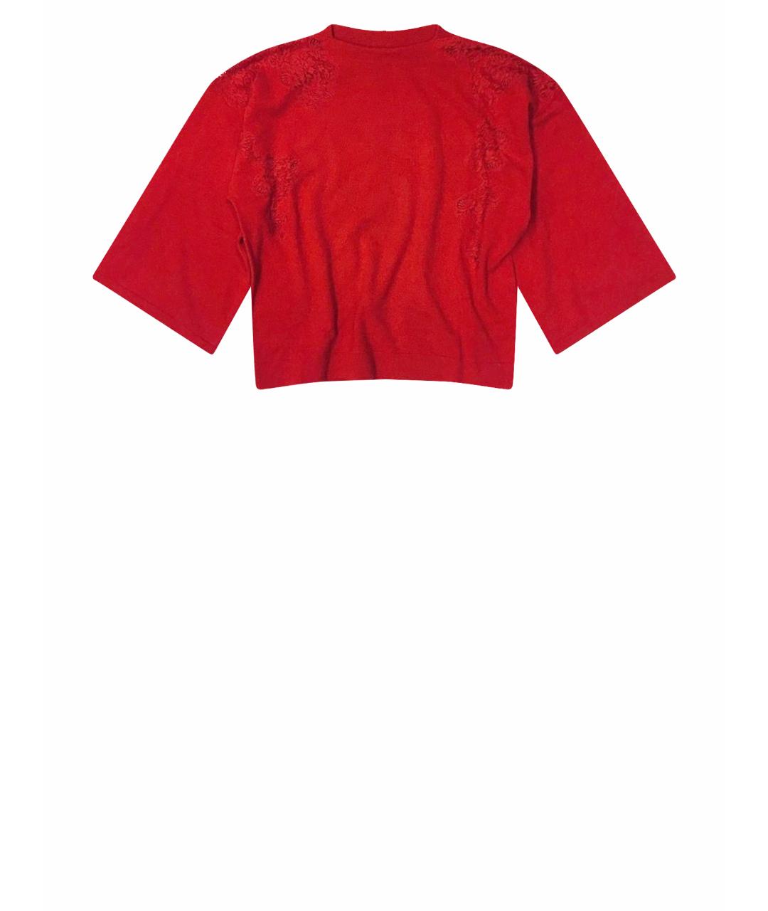 ERMANNO ERMANNO Красный хлопковый джемпер / свитер, фото 1