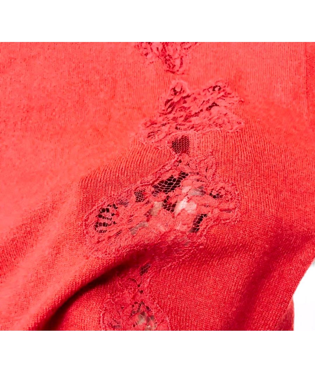 ERMANNO ERMANNO Красный хлопковый джемпер / свитер, фото 4