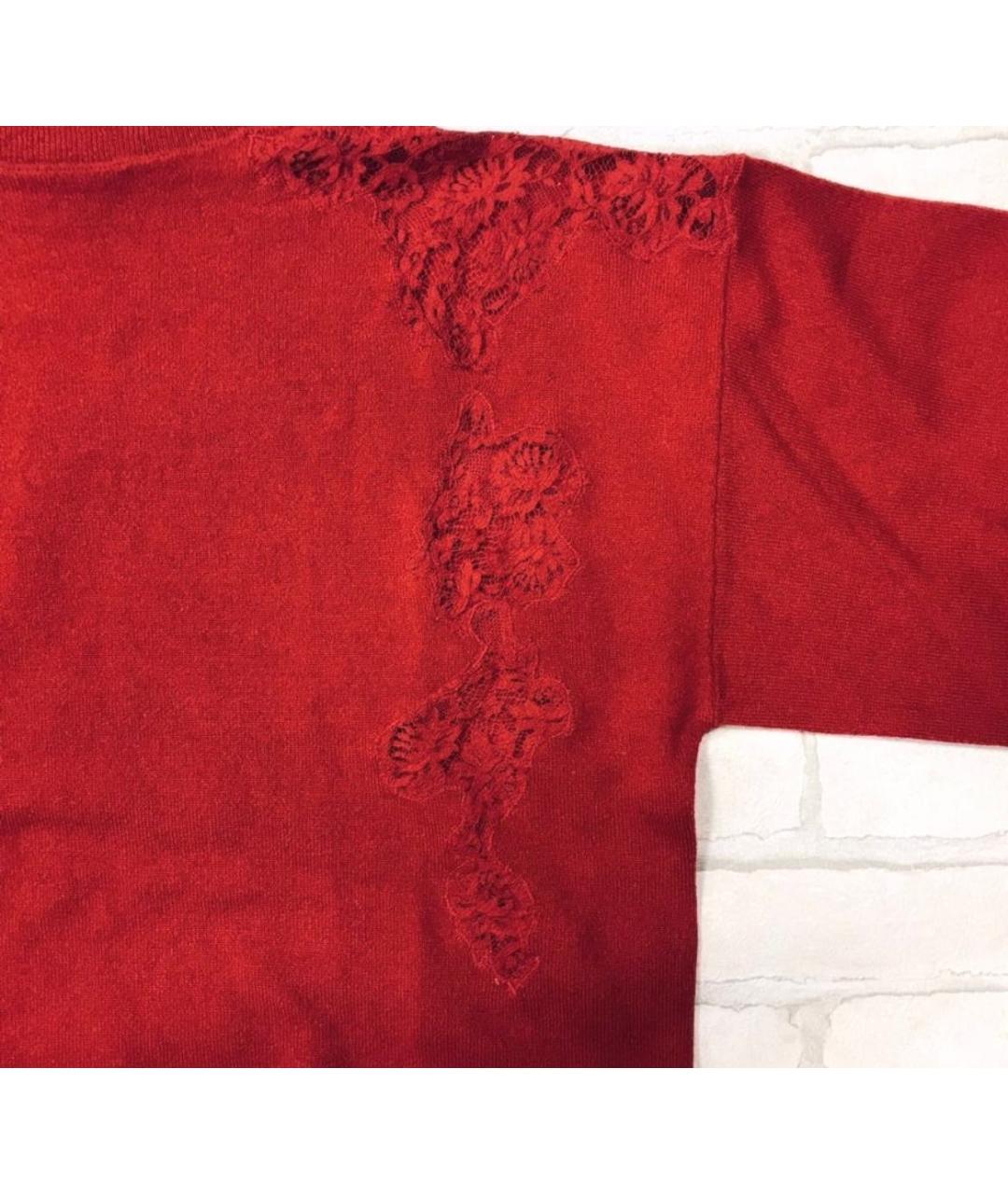 ERMANNO ERMANNO Красный хлопковый джемпер / свитер, фото 5