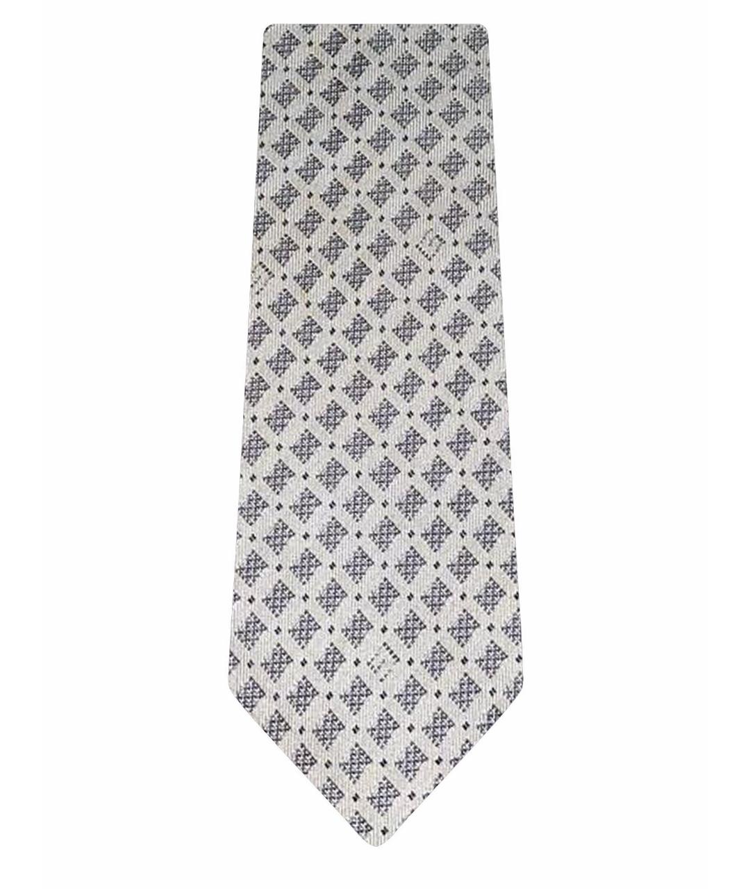 GUCCI Бежевый шелковый галстук, фото 1