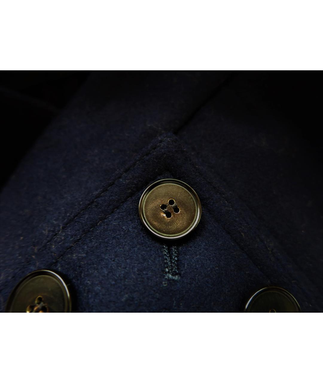 CHRISTIAN DIOR Темно-синие шерстяные брюки широкие, фото 6