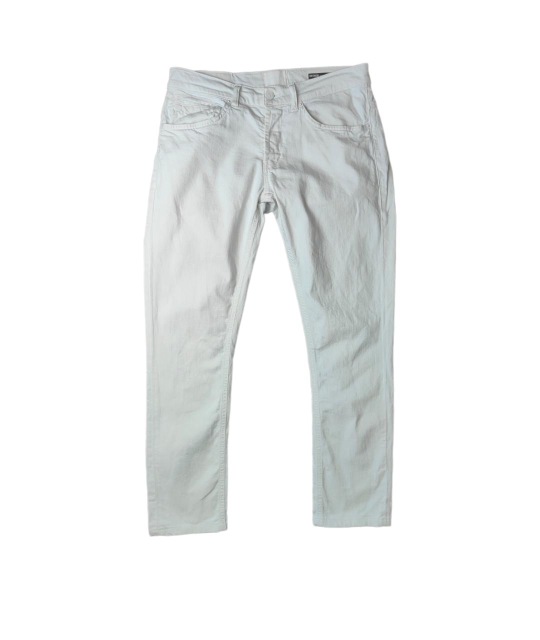 DONDUP Белые хлопко-эластановые джинсы скинни, фото 1