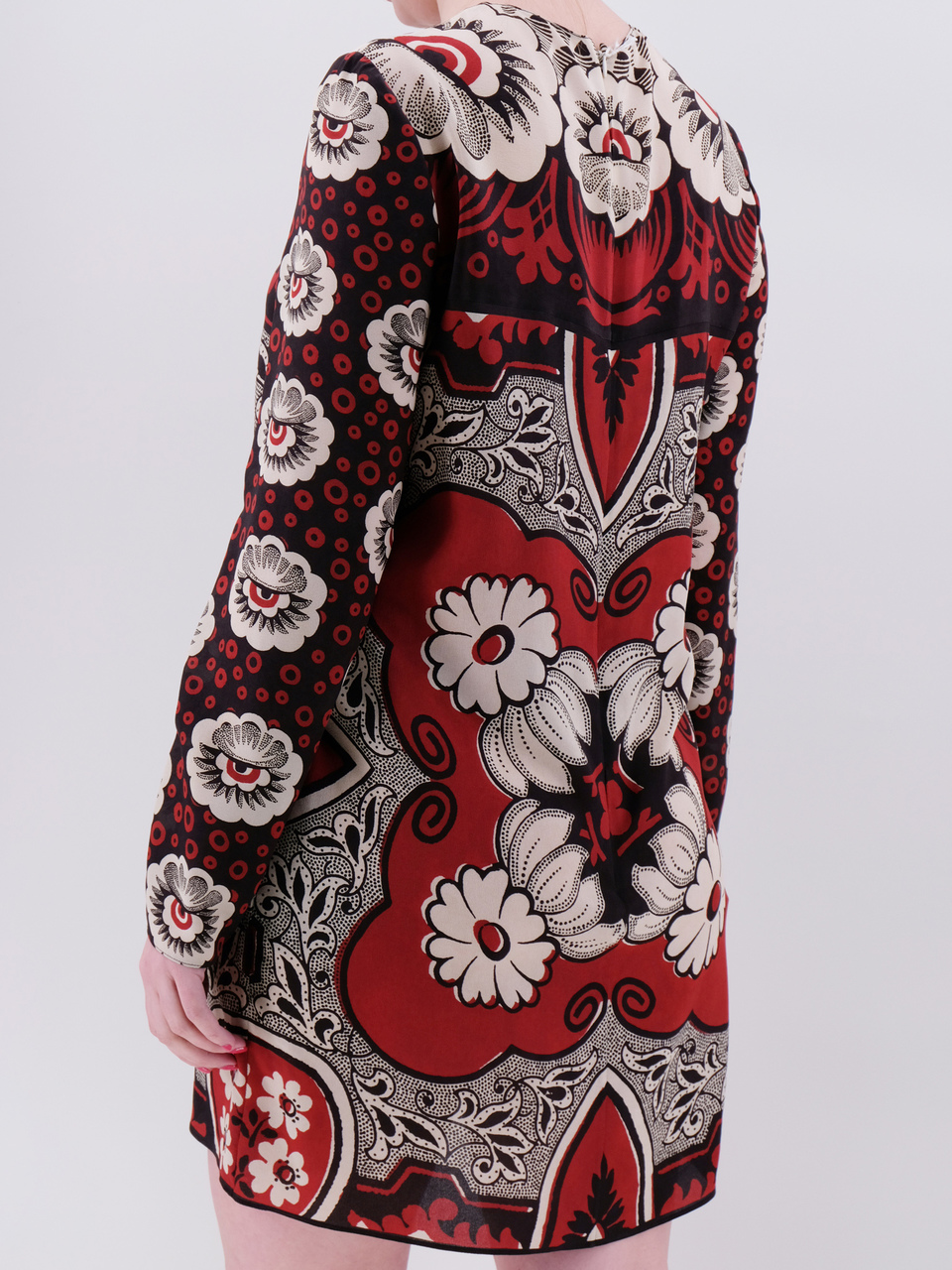 VALENTINO Мульти шифоновое повседневное платье, фото 3