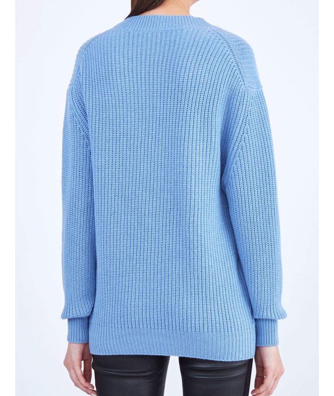 GRAN SASSO Голубой шерстяной джемпер / свитер, фото 4