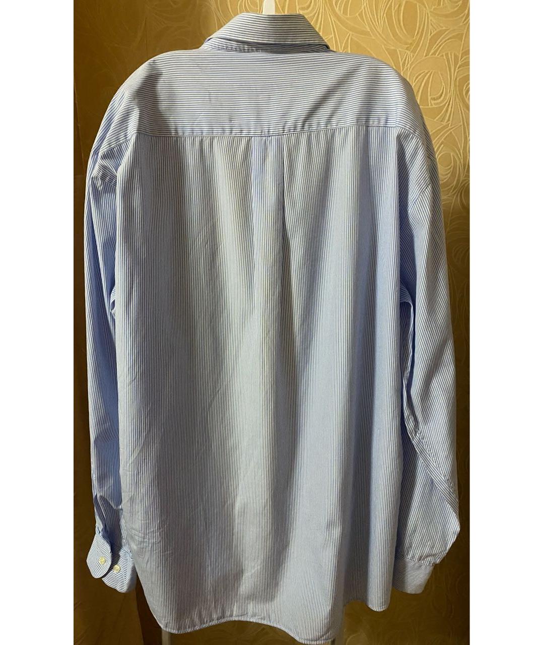 KARL LAGERFELD Голубая хлопковая классическая рубашка, фото 7