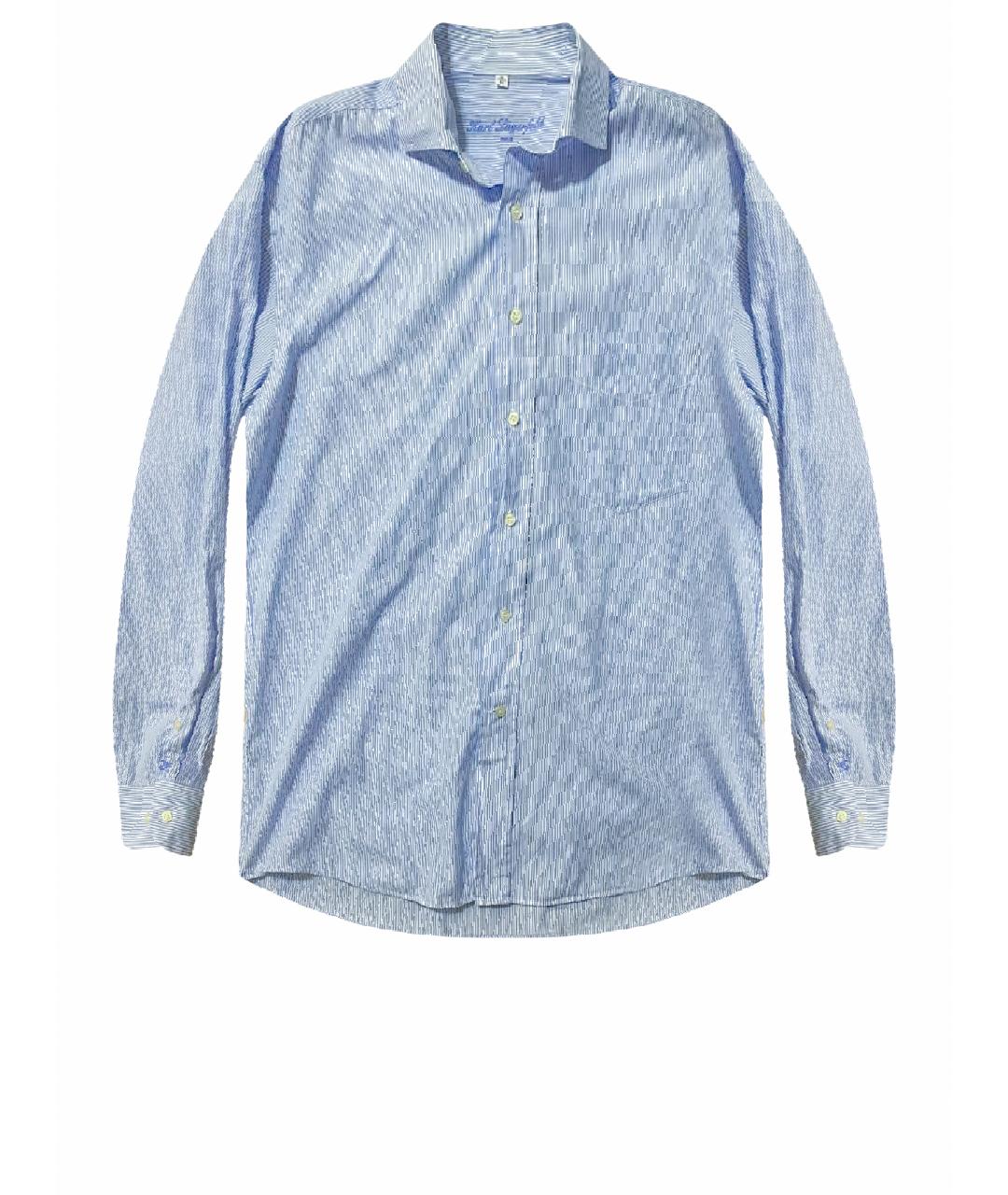 KARL LAGERFELD Голубая хлопковая классическая рубашка, фото 1