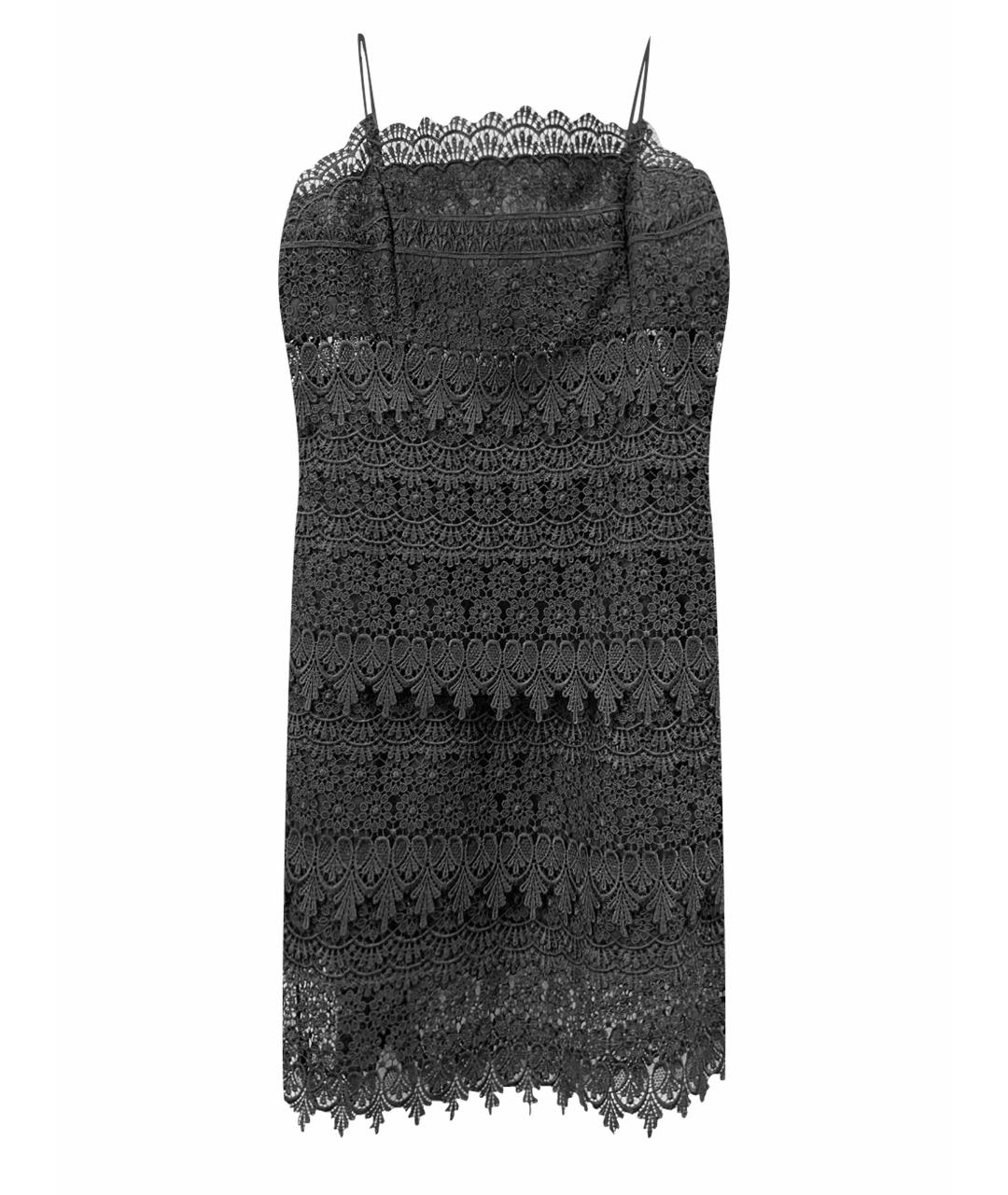 CHARO RUIZ Черное кружевное коктейльное платье, фото 1