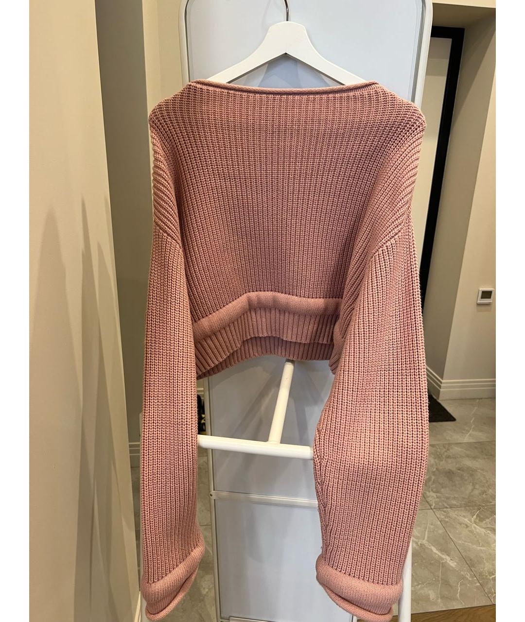 ALEXANDER WANG Розовый хлопковый джемпер / свитер, фото 2