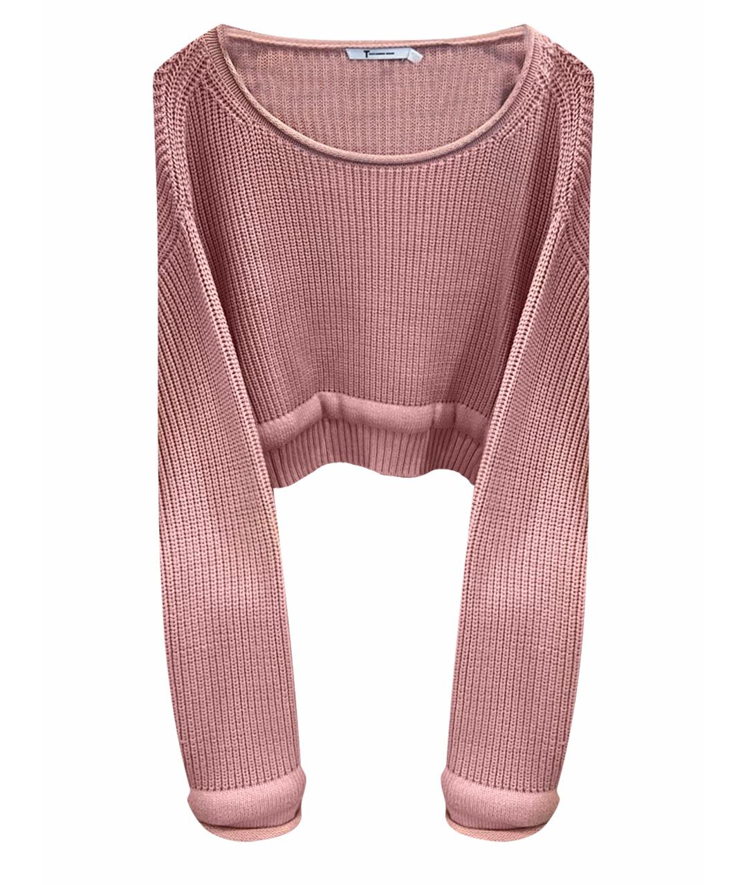 ALEXANDER WANG Розовый хлопковый джемпер / свитер, фото 1