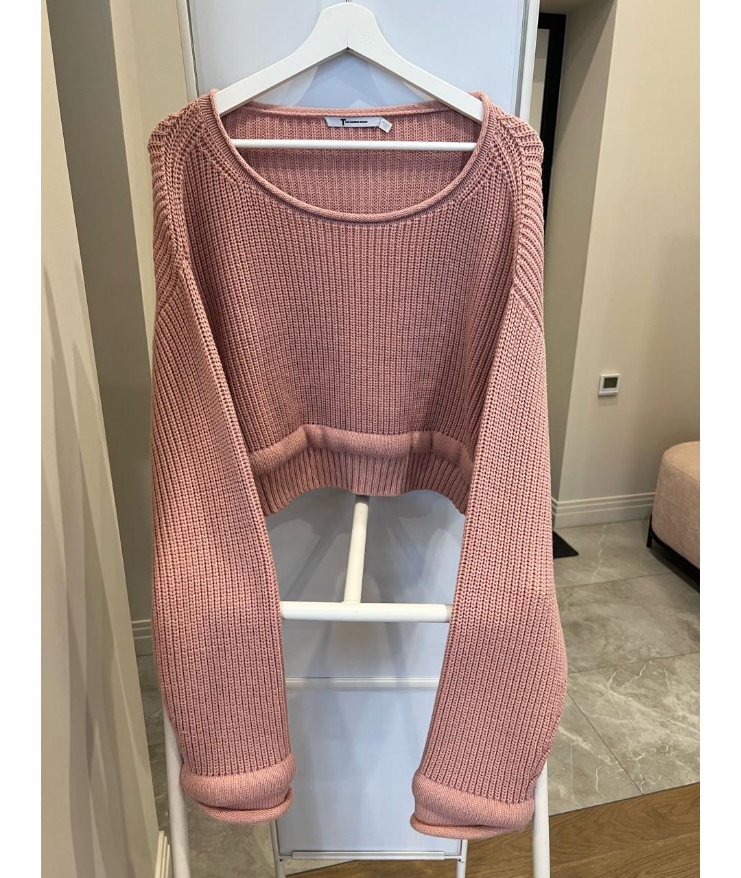 ALEXANDER WANG Розовый хлопковый джемпер / свитер, фото 5