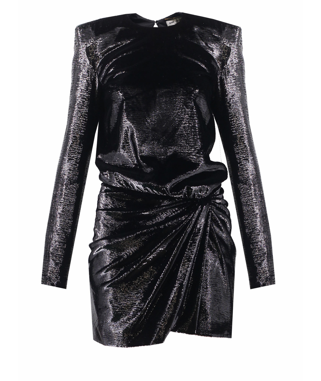 SAINT LAURENT Черное полиамидовое повседневное платье, фото 1