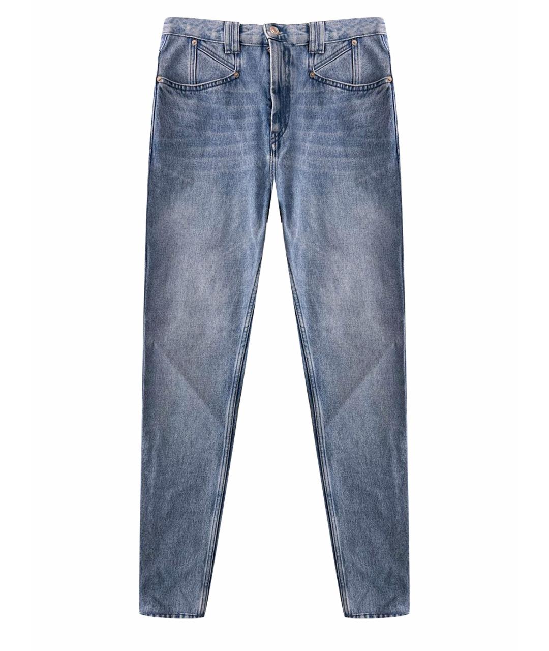 ISABEL MARANT Синие хлопковые джинсы слим, фото 1