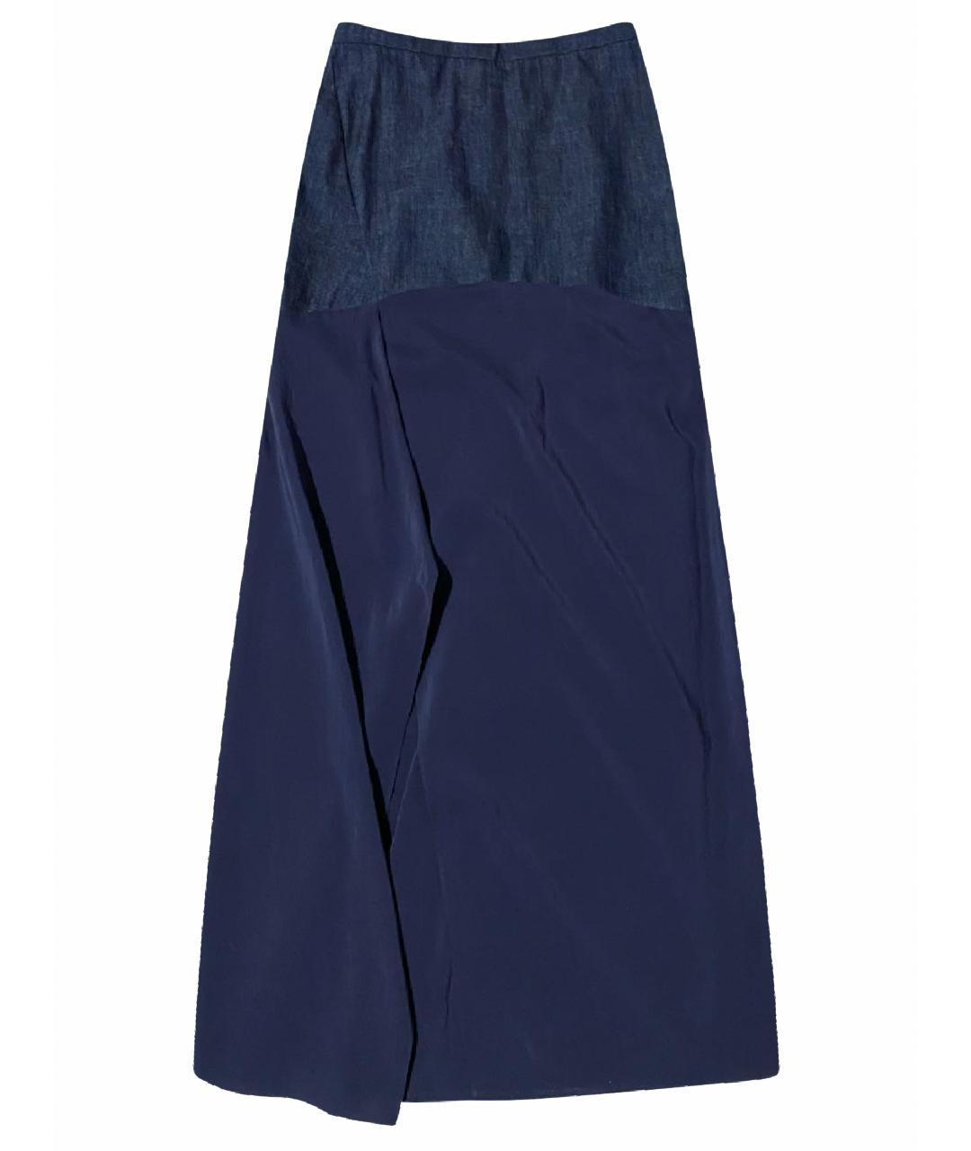 BRUNELLO CUCINELLI Темно-синяя юбка макси, фото 1