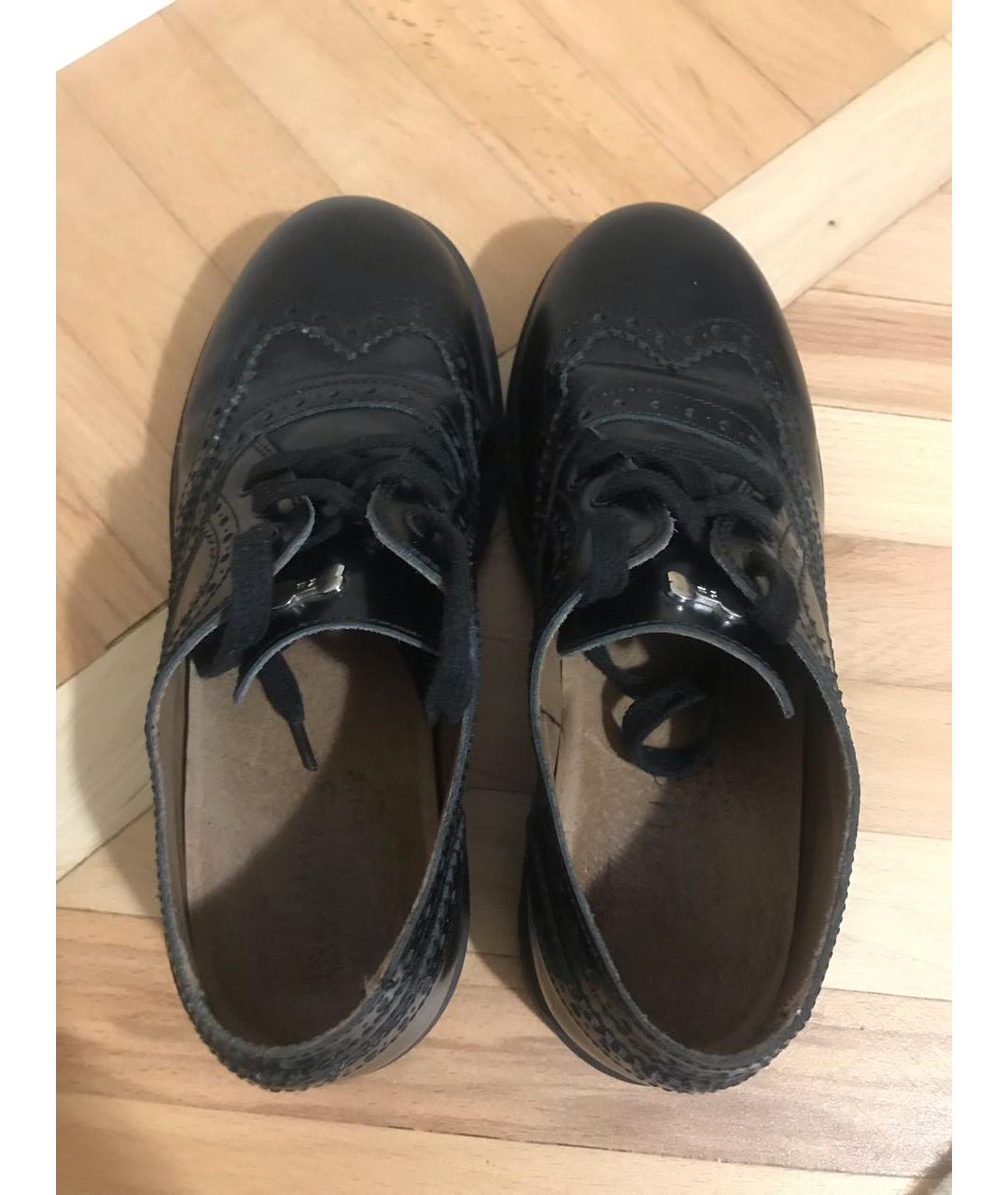 FRANKIE MORELLO KIDS Черные кожаные ботинки, фото 3