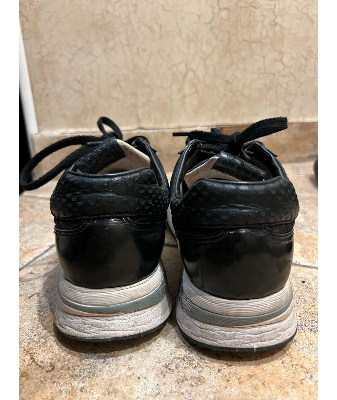 PREMIATA Черные кроссовки из искусственной кожи, фото 4